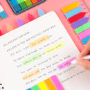 11 PCS Fluorescent Transparent Small Sticker Note Indicator Label Index Sticker, Specification: 7660 (One Box)