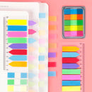 11 PCS Fluorescent Transparent Small Sticker Note Indicator Label Index Sticker, Specification: 7660 (One Box)