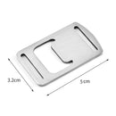 20 PCS Ribbon Bottle Opener Stainless Steel Card Bottle Opener Outdoor Backpack Webbing Buckle Lanyard Bottle Opener