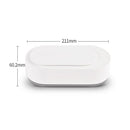 Ultrasonic Cleaning Contact Lens Jewelry Denture Watch Ultrasonic Cleaner(White)