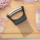 2 PCS Stainless Steel Onion Fork Holder Pin Kitchen Vegetable Slicing Aid