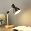 T1062 Dormitory Eye Protection Desk Lamp Bbedroom Bedside Wood Lamp, Power source: UK Plug(Black)