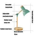 T1062 Dormitory Eye Protection Desk Lamp Bbedroom Bedside Wood Lamp, Power source: UK Plug(Black)