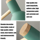 T1062 Dormitory Eye Protection Desk Lamp Bbedroom Bedside Wood Lamp, Power source: UK Plug(Black)