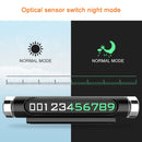 Magnetic Adsorption Design Car Shape Rotatable Luminous Car Temporary Parking Card with Phone Number(Silver)