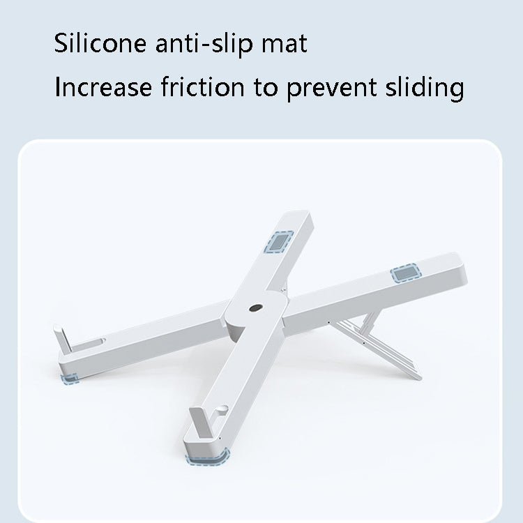 D27 Laptop Stand Bracket Desktop Increase Heat Dissipation Base Lift Tablet Stand(White)