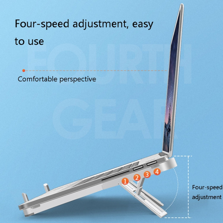 D27 Laptop Stand Bracket Desktop Increase Heat Dissipation Base Lift Tablet Stand(White)