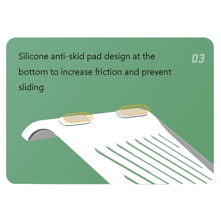 D1601 Laptop Support Folding Heightening Lifting Plate Cooling Bracket(Pink)