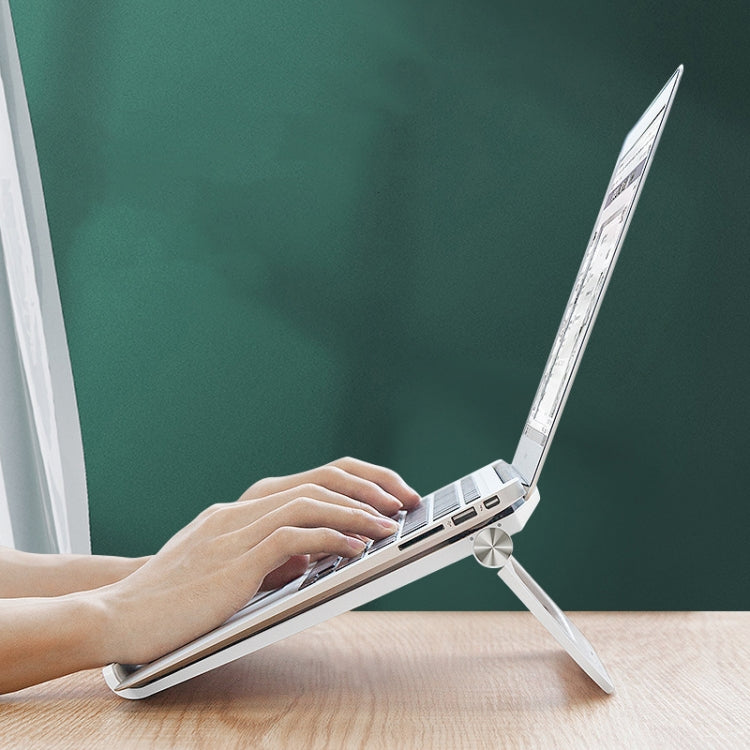 D1601 Laptop Support Folding Heightening Lifting Plate Cooling Bracket(Pink)