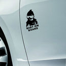 20pcs 14*9CM BABY ON BOARD Cool Rear Reflective Sunglasses Child Car Stickers Warning Decals(Black)