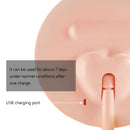 Make-Up Mirror With LED Light Fill Light Dormitory Desktop Dressing Small Mirror Girl Folding And Portable Mirror, Colour: White rechargeable Single Light