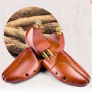 1 Pair Solid Wood Retractable Shoe Last Adjustable Shoe Supporter Shaping Moisture-Proof Shoe Support(37-38)