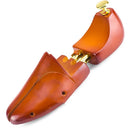 1 Pair Solid Wood Retractable Shoe Last Adjustable Shoe Supporter Shaping Moisture-Proof Shoe Support(37-38)