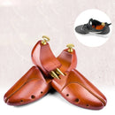 1 Pair Solid Wood Retractable Shoe Last Adjustable Shoe Supporter Shaping Moisture-Proof Shoe Support(37-38)