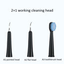 2+1 Ultrasonic Scaler Home Cleaning And Beautifying Tooth Instrument(Black)