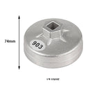 903 74mm 14 Flute Aluminum Oil Filter Wrench Socket Remover Tool for BMW AUDI Benz