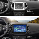 Navigation Car GPS Navigator Central Control Large Screen Machine Suitable For Jeep Compass 17-18 Types, Specification:2G+32G