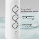 Whisk Household Electric Baking Mini Wireless Hand-Held Charging Stirrer Milk Frother(Black)