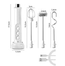 Whisk Household Electric Baking Mini Wireless Hand-Held Charging Stirrer Milk Frother(Black)