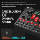 V8S Sound Card Mobile Phone Computer Anchor Live K Song Recording Microphone, Specification:V8S + Golden Net BM700 Set