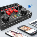 V8S Sound Card Mobile Phone Computer Anchor Live K Song Recording Microphone, Specification:V8S + Golden Net BM700 Set