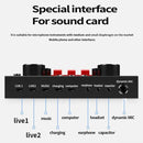V8S Sound Card Mobile Phone Computer Anchor Live K Song Recording Microphone, Specification:V8S + Golden Net BM700 Set