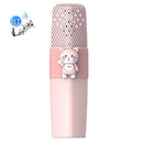 K9 Children Wireless Bluetooth Mobile Phone K Song Treasure Microphone Audio(Pink Cat)
