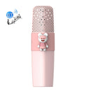 K9 Children Wireless Bluetooth Mobile Phone K Song Treasure Microphone Audio(Pink Mouse)