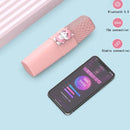 K9 Children Wireless Bluetooth Mobile Phone K Song Treasure Microphone Audio(Light Green Rabbit)