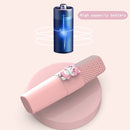 K9 Children Wireless Bluetooth Mobile Phone K Song Treasure Microphone Audio(Pink Bunny)