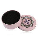 2 PCS MAANGE Makeup Brush Cleaner Sponge Scrubber Marble Scrubber(Pink)