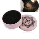 2 PCS MAANGE Makeup Brush Cleaner Sponge Scrubber Marble Scrubber(Pink)
