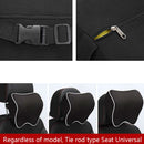 Car Headrest Pillow Neck Pillow Car Memory Foam Cervical Pillow Interior Supplies(Black Brown Edge)