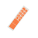 2 PCS Car Window Sticker Lifter Modified Sticker Car Luminous Switch Car Window Button Car Sticker(Luminous Orange)