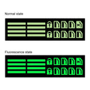 2 PCS Car Window Sticker Lifter Modified Sticker Car Luminous Switch Car Window Button Car Sticker(Luminous Orange)
