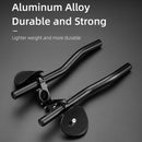 BG-HX-FS-04 Bicycle Aluminum Alloy Frosted Split Rest Bar Mountain Long-Distance Rest Bar Road Bike Bend Bar Riding Equipment(Black)