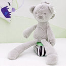 Rabbit Bear Soft Plush Toy for Infant Bed Pram With Hanging Ring(Bear)
