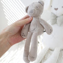 Rabbit Bear Soft Plush Toy for Infant Bed Pram With Hanging Ring(Bear)