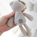 Rabbit Bear Soft Plush Toy for Infant Bed Pram With Hanging Ring(Bear)
