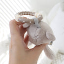 Rabbit Bear Soft Plush Toy for Infant Bed Pram With Hanging Ring(Bear)