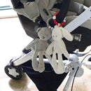 Rabbit Bear Soft Plush Toy for Infant Bed Pram With Hanging Ring(Bear)