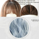 Wig Female Corn Perm Short Curly Hair Simulation Chemical Fiber Wig Headgear(Thin Rattan 25CM)