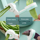 6 PCS Kitchen Supplies Multifunctional Beans Shredder Pepper Garlic Shredder Slicer