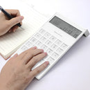LCD Calculator With Alarm Clock World Time Perpetual Calendar Functions(White)
