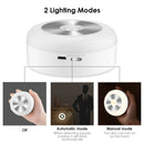 Intelligent Sensor Night Light Infrared Human Light Control Light Corridor Bathroom Cabinet Light(Battery white light: 6000K)