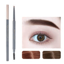 5 PCS Beauty Soso Ultra-Fine Eyebrow Pencil Double-Headed Eyebrow Pencil Waterproof And Sweat-Proof Makeup Beauty Tools, Net weight: Fine Round Refill(2 Coffee Brown)
