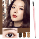 4 PCS Kemelo Double-Headed Automatic Rotating Eyebrow Pencil Waterproof Sweat-Proof Non-Fading Thin Core Eyebrow Pencil(03Modern Dark Brown)