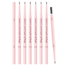 4 PCS Kemelo Double-Headed Automatic Rotating Eyebrow Pencil Waterproof Sweat-Proof Non-Fading Thin Core Eyebrow Pencil(05 Temperament Soot)