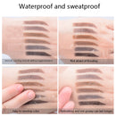 4 PCS Kemelo Double-Headed Automatic Rotating Eyebrow Pencil Waterproof Sweat-Proof Non-Fading Thin Core Eyebrow Pencil(02Vitality Milk Tea)