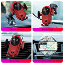 S11 Smart Infrared Sensor Car Wireless Charger, Colour: Black (With Suction Cup Bracket)